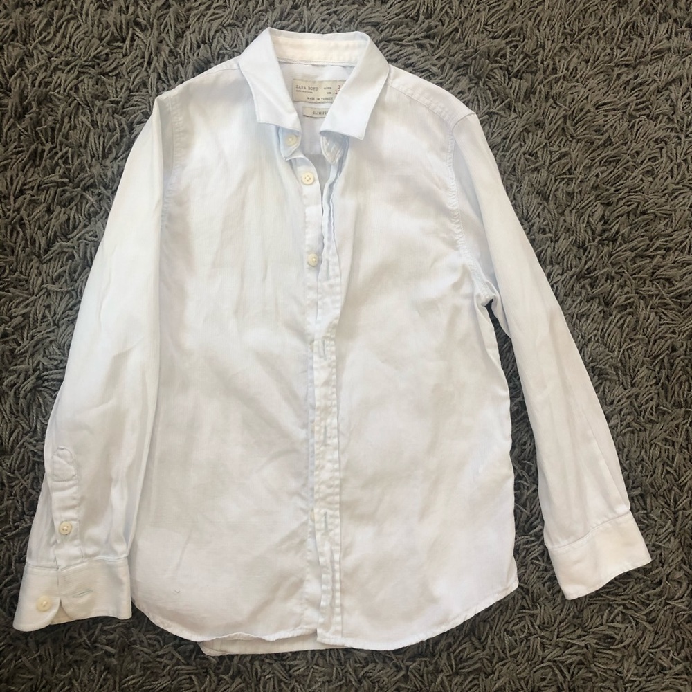 GUC Zara Boys Dress Shirts Light Blue